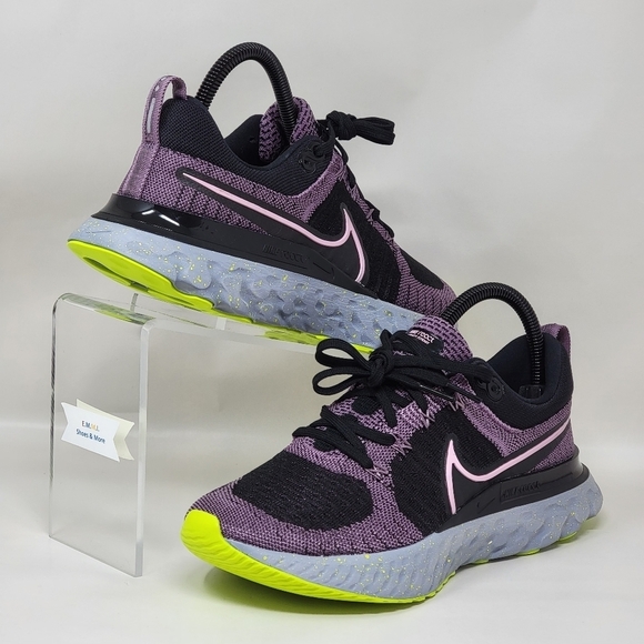 Nike React Infinity Run Flyknit 2 Violet Running Women Size Multi CT2423-500 New - Picture 4 of 10